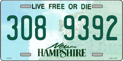 NH license plate 3089392