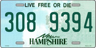 NH license plate 3089394