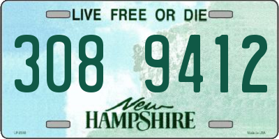 NH license plate 3089412