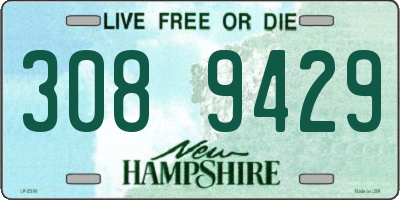 NH license plate 3089429
