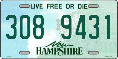 NH license plate 3089431