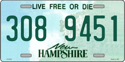 NH license plate 3089451