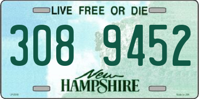 NH license plate 3089452