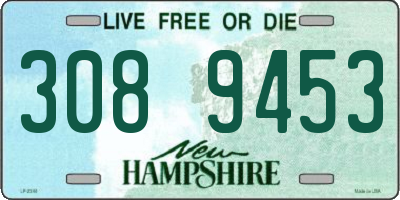 NH license plate 3089453