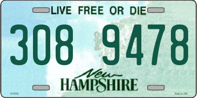 NH license plate 3089478