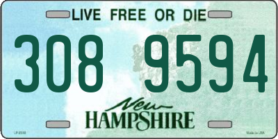 NH license plate 3089594