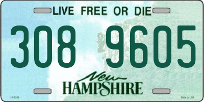 NH license plate 3089605