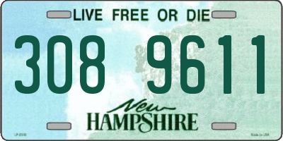 NH license plate 3089611