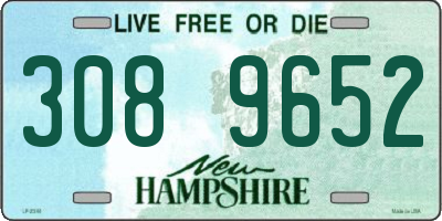 NH license plate 3089652