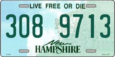 NH license plate 3089713