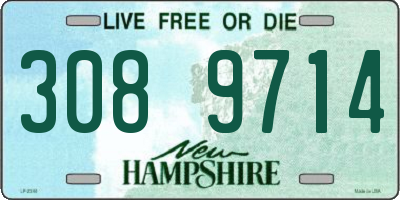 NH license plate 3089714