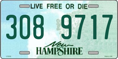 NH license plate 3089717