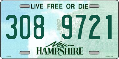 NH license plate 3089721