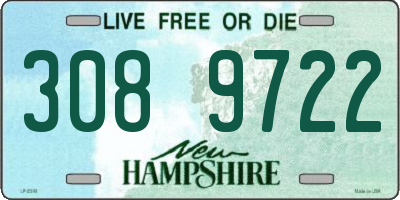 NH license plate 3089722