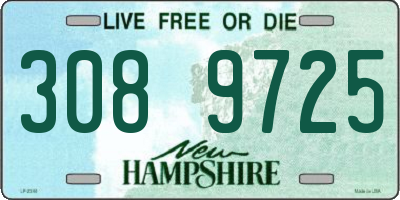 NH license plate 3089725