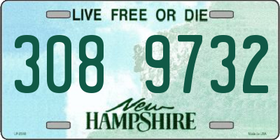 NH license plate 3089732