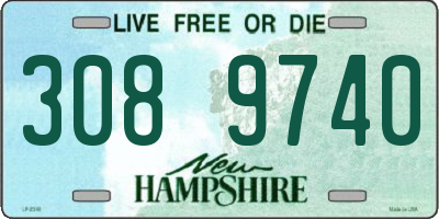 NH license plate 3089740
