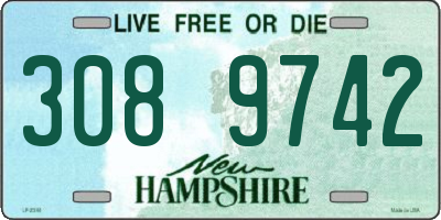 NH license plate 3089742