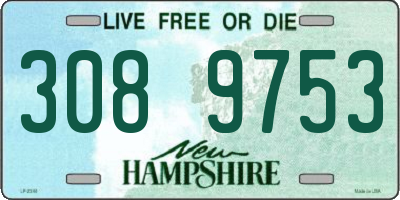 NH license plate 3089753
