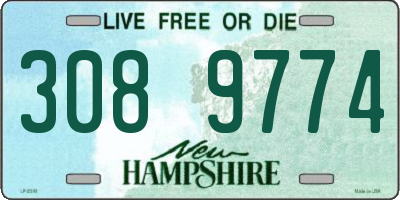 NH license plate 3089774