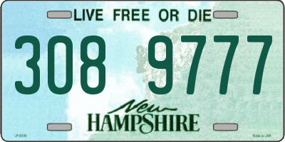 NH license plate 3089777