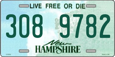 NH license plate 3089782
