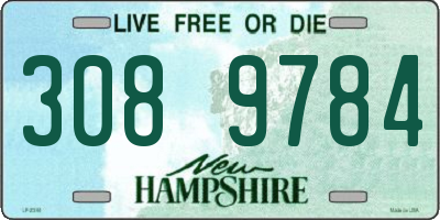 NH license plate 3089784
