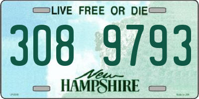 NH license plate 3089793