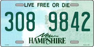 NH license plate 3089842