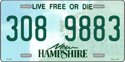 NH license plate 3089883