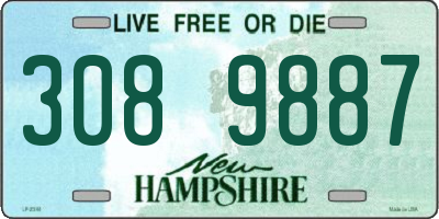 NH license plate 3089887