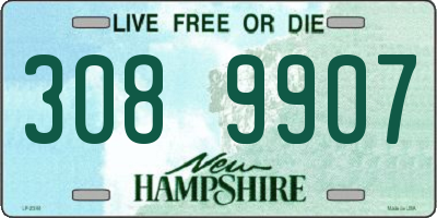 NH license plate 3089907