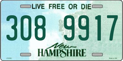 NH license plate 3089917