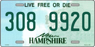 NH license plate 3089920