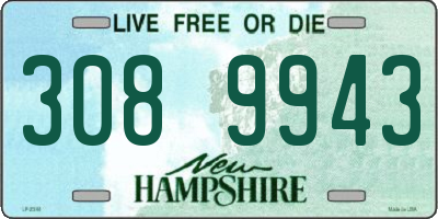 NH license plate 3089943