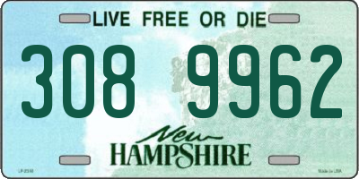 NH license plate 3089962