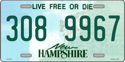 NH license plate 3089967