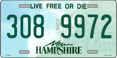NH license plate 3089972