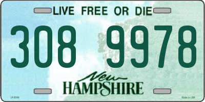 NH license plate 3089978