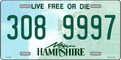 NH license plate 3089997