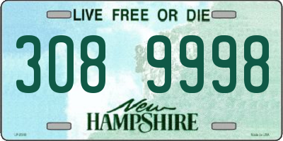 NH license plate 3089998