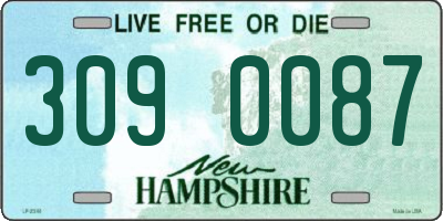 NH license plate 3090087