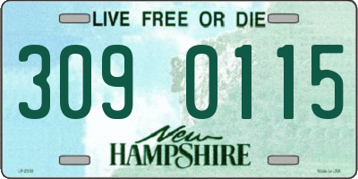 NH license plate 3090115