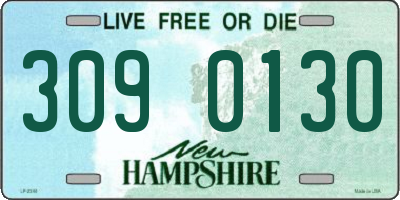NH license plate 3090130