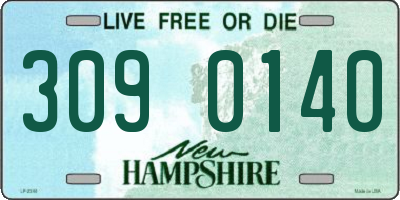 NH license plate 3090140