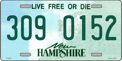 NH license plate 3090152