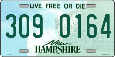 NH license plate 3090164