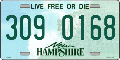 NH license plate 3090168