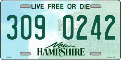 NH license plate 3090242