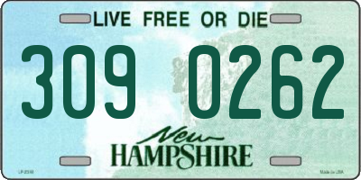 NH license plate 3090262